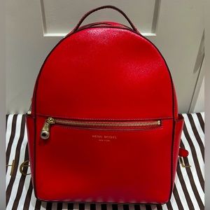 Herni Bendel West 57th Backpack/Purse Red